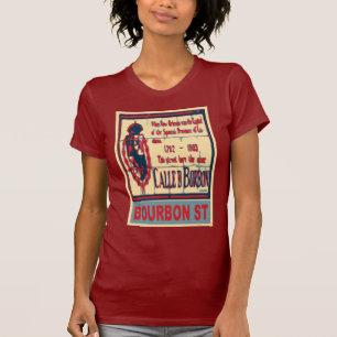 T-shirts Bourbon Rua Nova Orleans