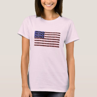 T-shirts Bourbon Street Sign American Flag