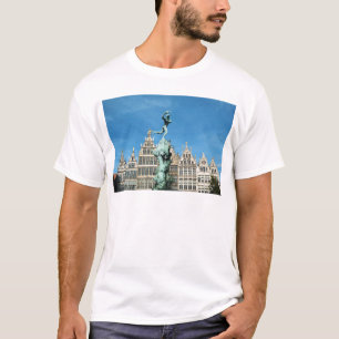 T-shirts Brabo Fountain Grote Markt Antwerp Bélgica