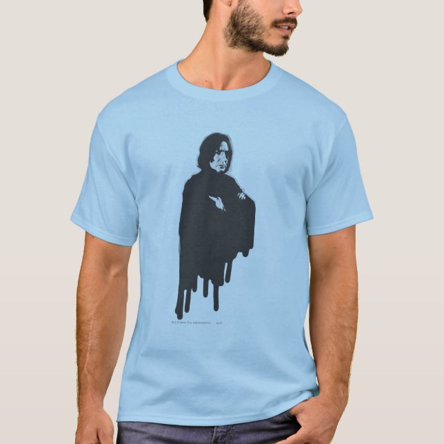 T-shirts Braços de Snape Severos Cruzados B-W (Frente)