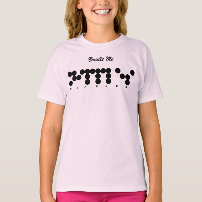 T-shirts Braille Me! (Frente)