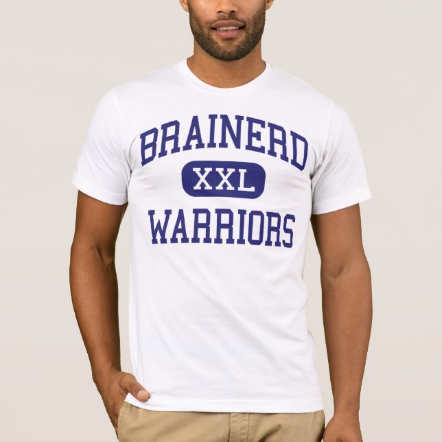 T-shirts Brainerd - guerreiros - alto - Brainerd Minnesota (Frente)