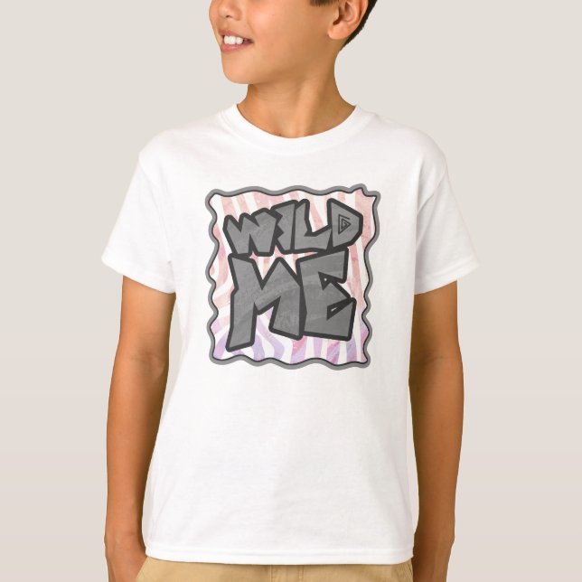 T-shirts Branca e Rosa Zebra (Frente)
