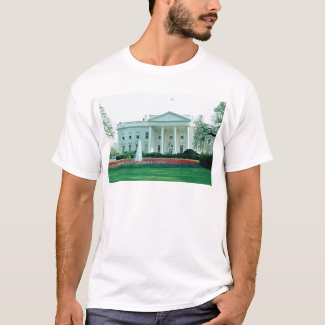 T-shirts Branco a casa branca, Washington, C.C., EUA fl (Frente)
