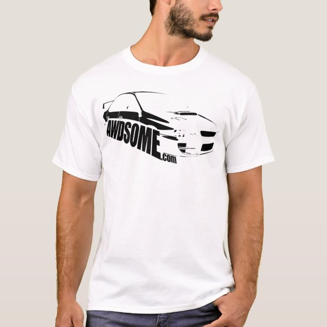 T-shirts branco awdsome logo5 (Frente)