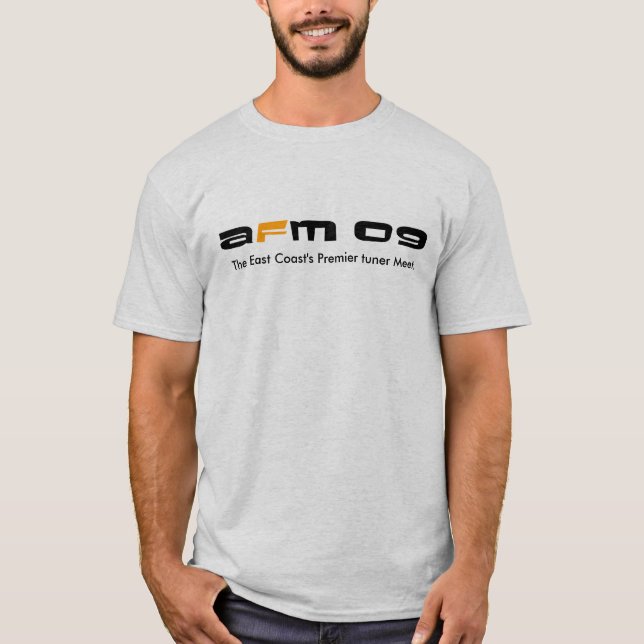 T-shirts Branco clássico oficial do AFM (Frente)