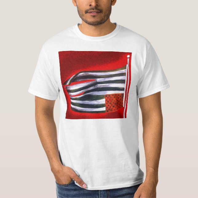 T-shirts branco da liberdade (Frente)