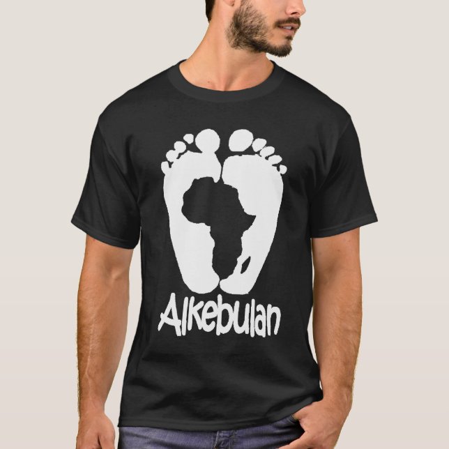 T-shirts Branco da pegada (Frente)