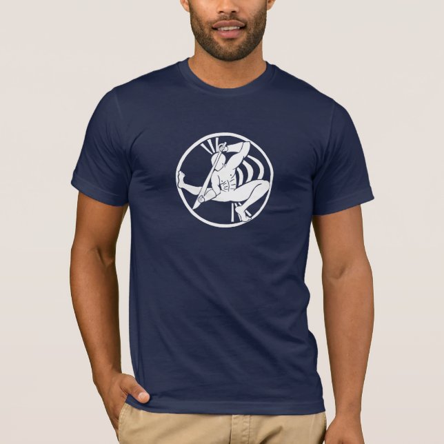T-shirts Branco da silhueta de Ogum (Frente)