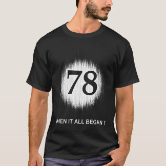 T-SHIRTS BRANCO DAS DATAS DE NASCIMENTO 78