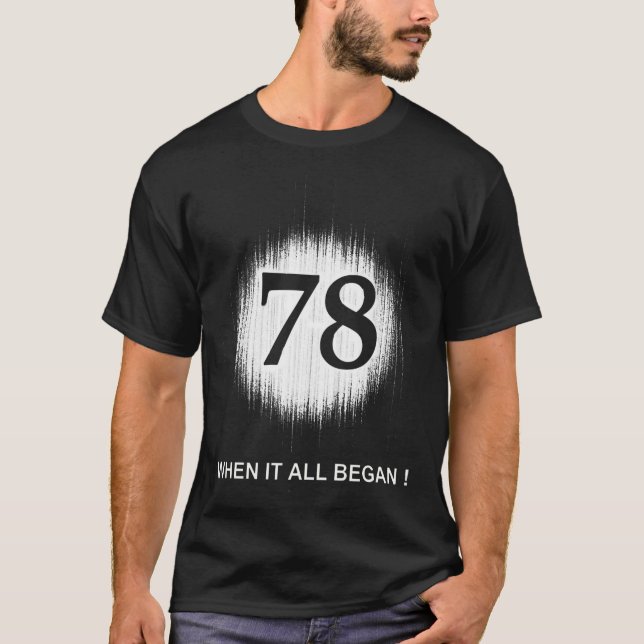 T-SHIRTS BRANCO DAS DATAS DE NASCIMENTO 78 (Frente)