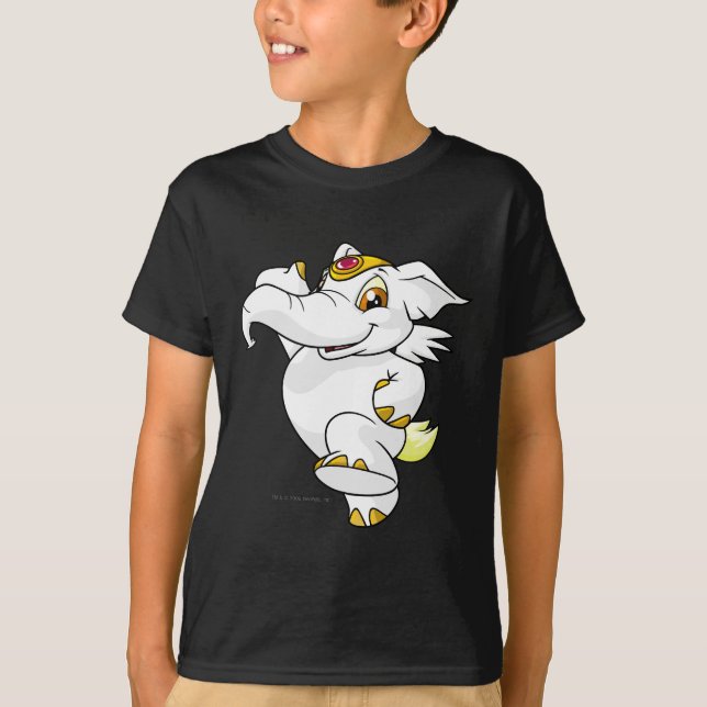 T-shirts Branco de Elephante (Frente)