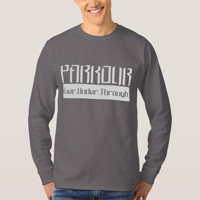 T-shirts Branco de Parkour O.U.T (Frente)