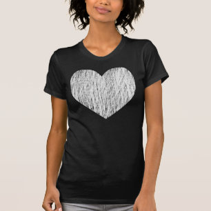 T-shirts - Branco dentro escrito sobre o preto