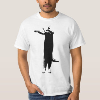 T-shirts Branco do black'n de Longcat