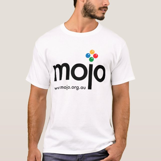 T-shirts Branco do controlador de Mojo (Frente)