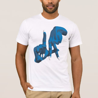 T-shirts Branco do LA + Parte traseira