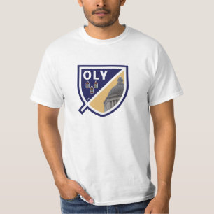 T-shirts Branco do logotipo de Oly MLS