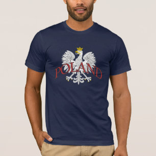 T-shirts Branco Eagle do Polônia