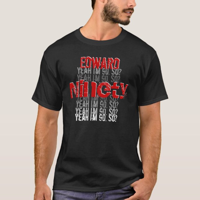 T-shirts Branco vermelho preto conhecido feito sob (Frente)