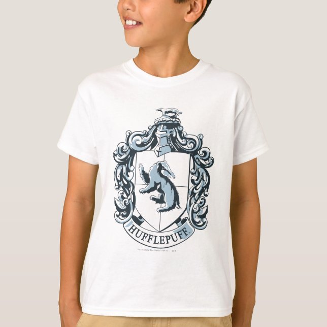 T-shirts Brasão da Lufa-Lufa Azul (Frente)