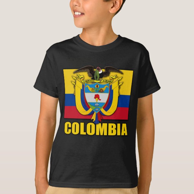 T-shirts Brasão de Colômbia (Frente)