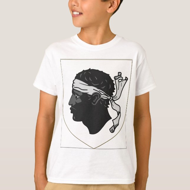 T-shirts Brasão de Córsega France (Frente)