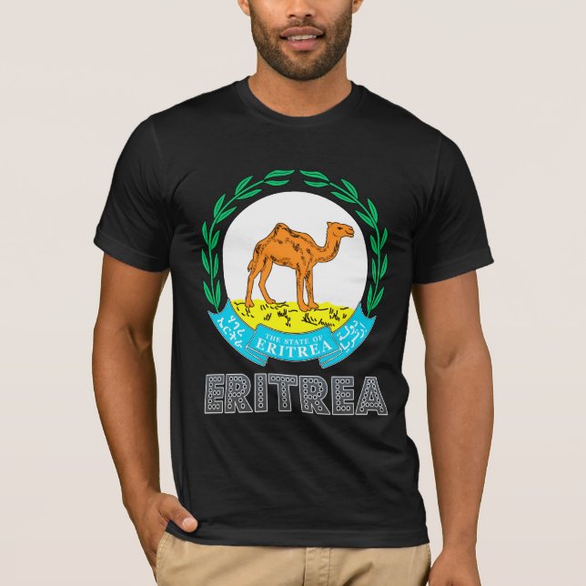 T-shirts Brasão de Eritrea (Frente)