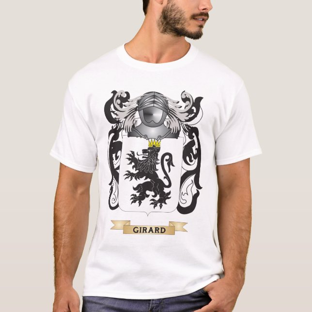 T-shirts Brasão de Girard (crista da família) (Frente)