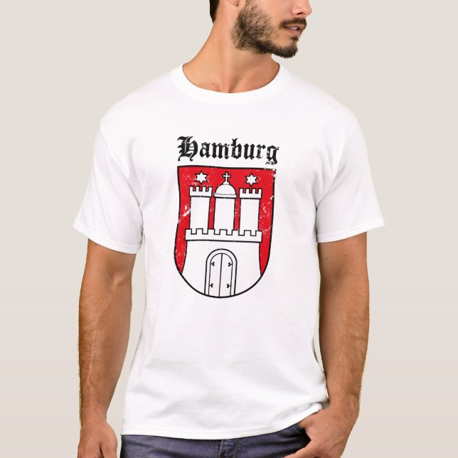 T-shirts Brasão de Hamburgo (Frente)