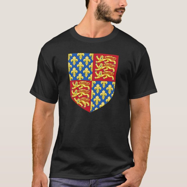 T-shirts Brasão de Inglaterra (1340) (Frente)