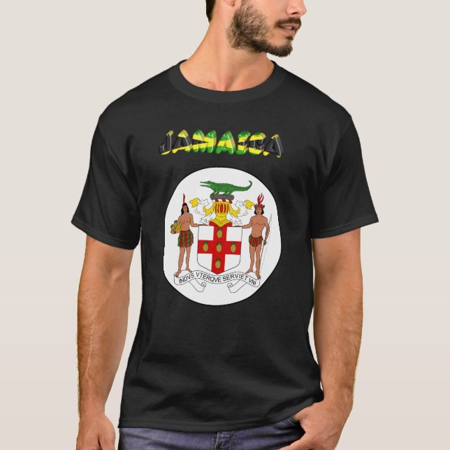 T-shirts Brasão de Jamaica (Frente)
