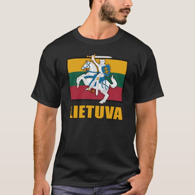 T-shirts Brasão de Lithuania (Frente)