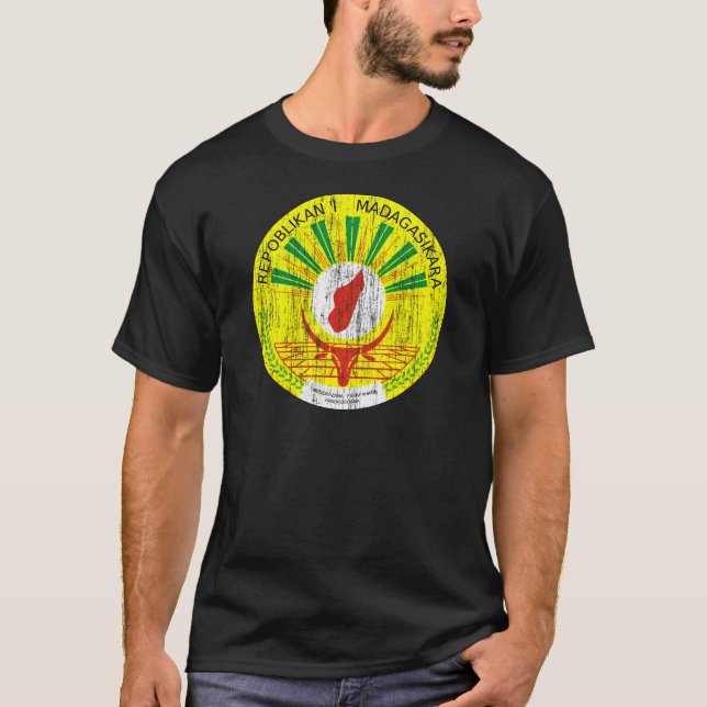 T-shirts Brasão de Madagascar (Frente)