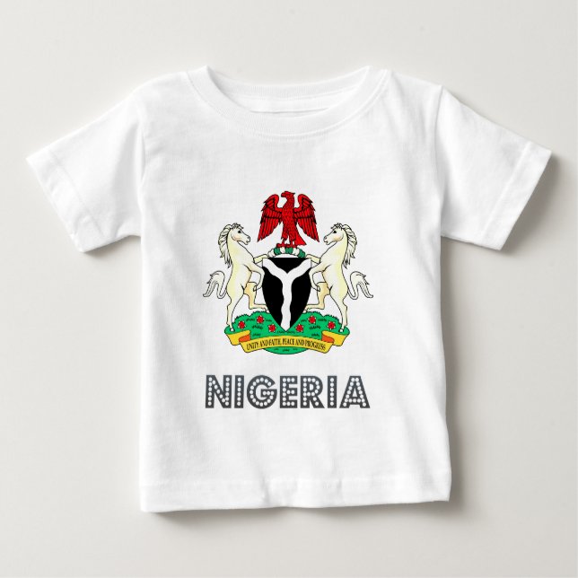 T-shirts Brasão de Nigéria (Frente)