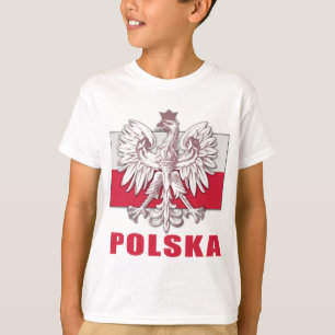T-shirts Brasão de Polska do Polônia