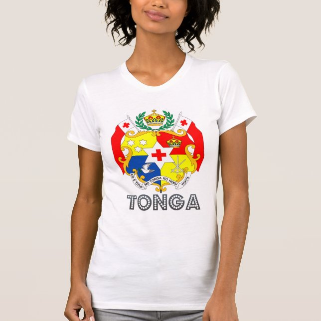 T-shirts Brasão de Tonga (Frente)