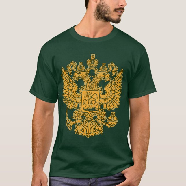 T-shirts Brasão do russo da Federação Russa (Frente)