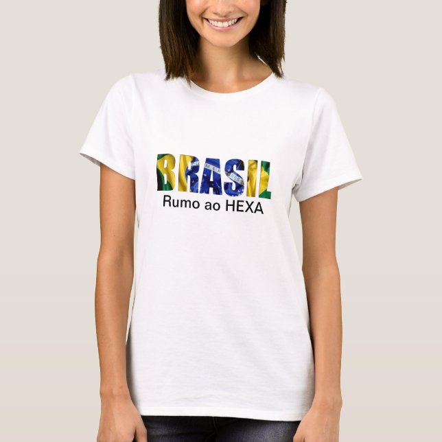 T-shirts Brasil (Brasil) Rumo ao Hexa (Frente)