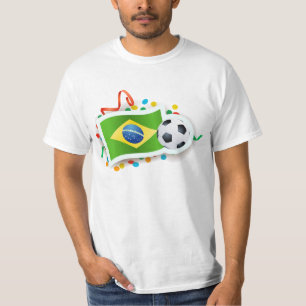 T-shirts Brasil, design de futebol