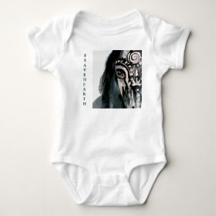 T-shirts BraveHearth Horse Baby Jersey Bodyfato, Branco