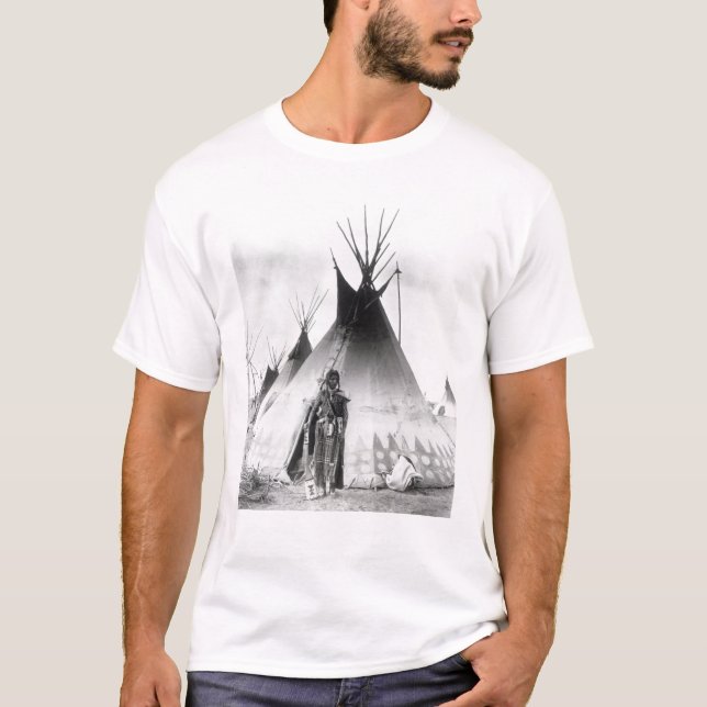 T-shirts Bravo Blackfoot, perto de Calgary, Alberta, 1889 (Frente)