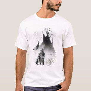 T-shirts Bravo Blackfoot, perto de Calgary, Alberta, 1889