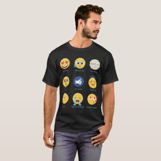 T-shirts Brazillian Jiu-jitsu 9 Emoticons das máscaras BJJ