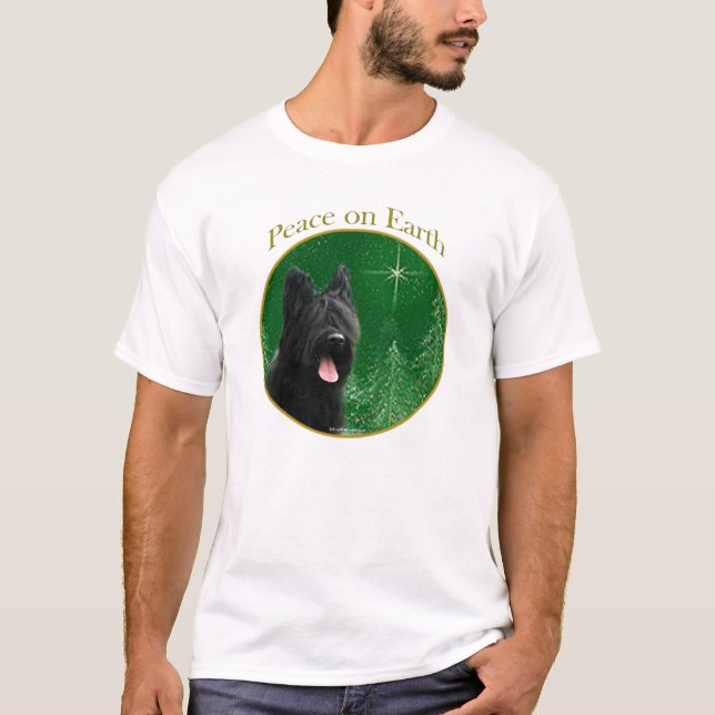 T-shirts Briard Peace (Frente)