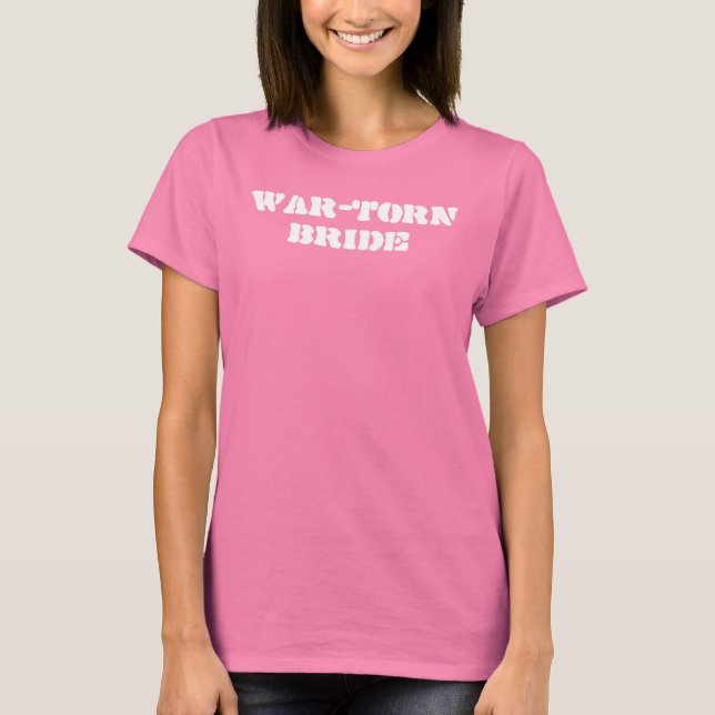 T-SHIRTS BRIDE TORRADO PELA GUERRA (Frente)