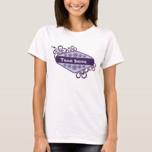 T-shirts Bridesmaid de praia de flores tropicais