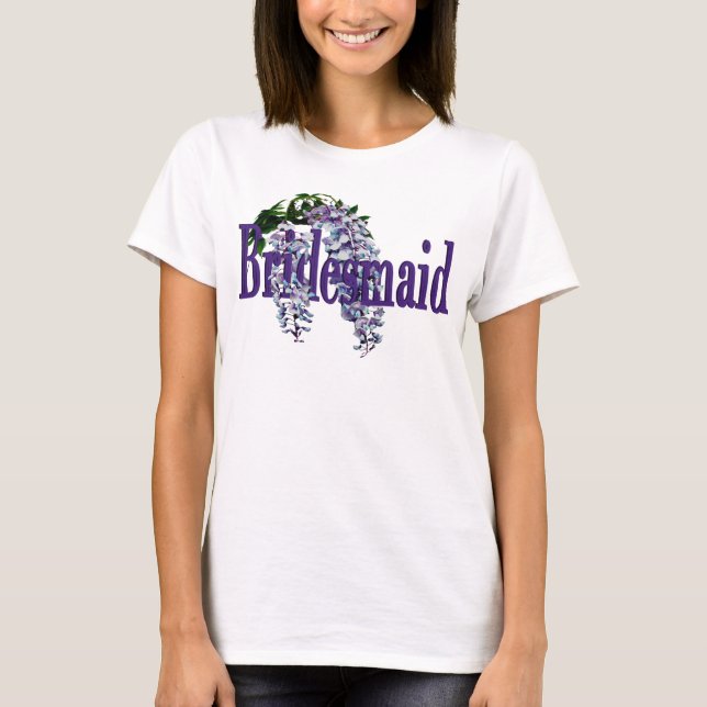 T-shirts Bridesmaid/ Wisteria Wedding (Frente)