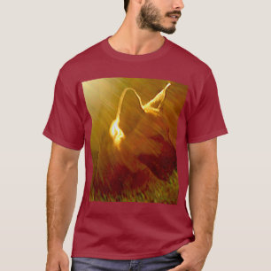 T-shirts Brilho Em Mim German shepherd Preto E Tan