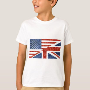 T-shirts brilho EUA britânico